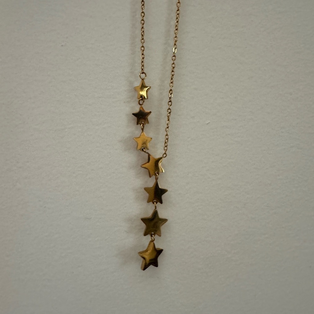 Gold Star stainless steel necklace